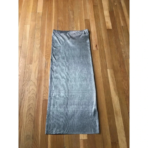 NWT! ALEMBIKA $149 Silver Skirt Size 2 - Picture 2 of 7